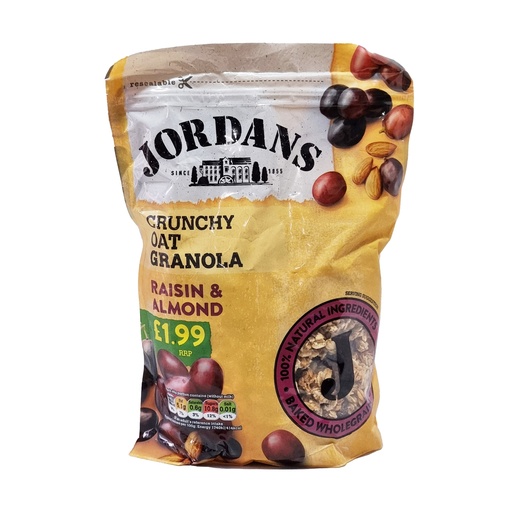 JORDANS CRUNCHY GRANOLA RAISIN & ALMOND 450G