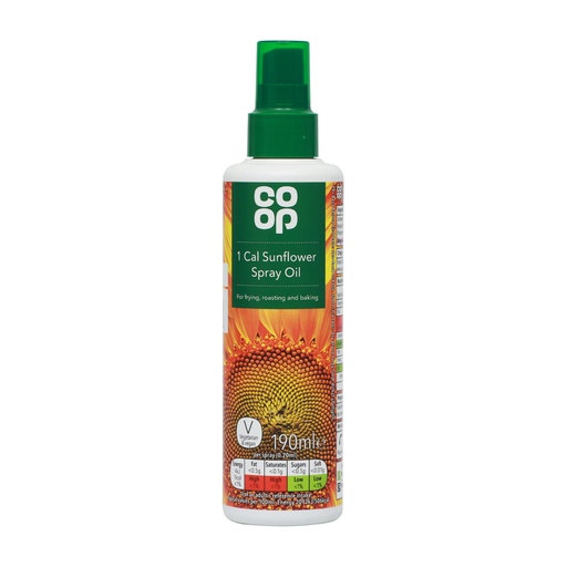 CO-OP SUNFLOWER SPRAY OIL 190ML