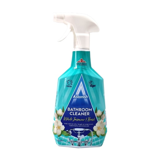 ASTONISH BATHROOM CLEANER WHITE JASMINE & BASIL 750ML