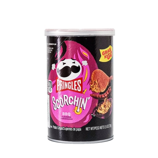 PRINGLES SCORCHIN CRISPS BBQ 71G