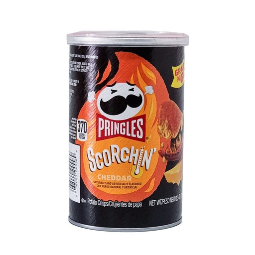 PRINGLES SCORCHIN CRISPS CHEDDAR 71G