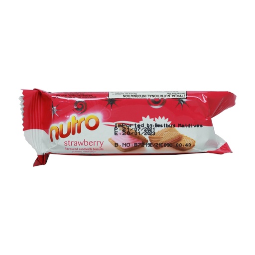 NUTRO STRAWBERRY FLAVOURED SANDWICH BISCUITS 30G