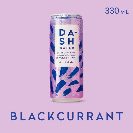 DASH SPARKLING WATER INFUSED BLACKCURRANTS 330ML