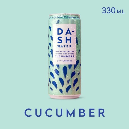 DASH SPARKLING WATER INFUSED CUCUMBERS 330ML