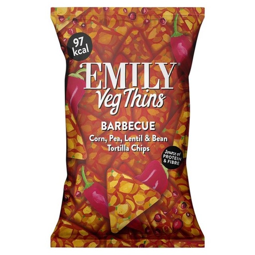 EMILY VEG THINS BBQ 23G