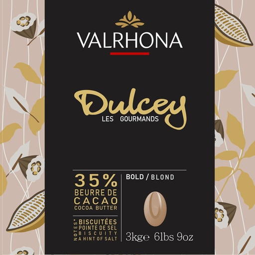 VALRHONA DULCEY 35% COCOA BUTTER 3KG BAG