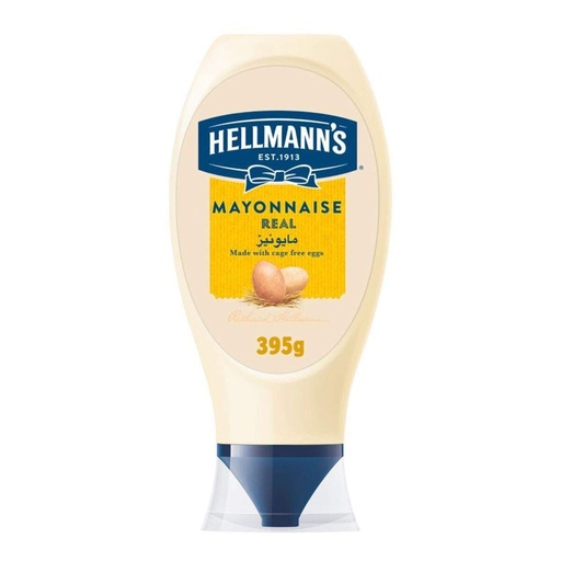 HELLMANN'S SQUEEZY REAL MAYONNAISE 395G