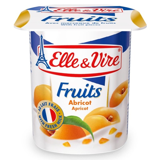 ELLE & VIRE YOGHURT APRICOT 125G