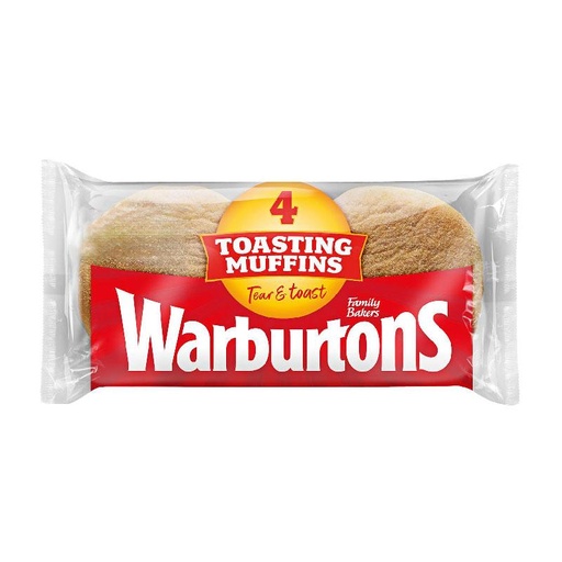 WARBURTON 4 TOASTING MUFFINS 284G