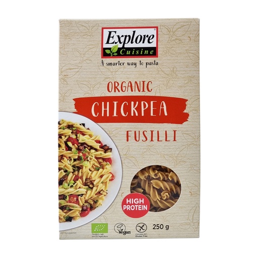 EXPLORE ORGANIC CHICKPEA FUSILLI 250G