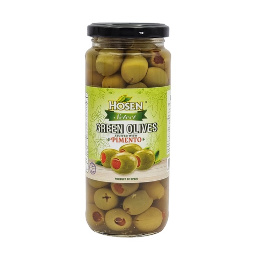 HOSEN SELECT GREEN OLIVES PIMENTO 350G