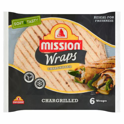 MISSION 6 CHARGRILLED TORTILLA WRAPS