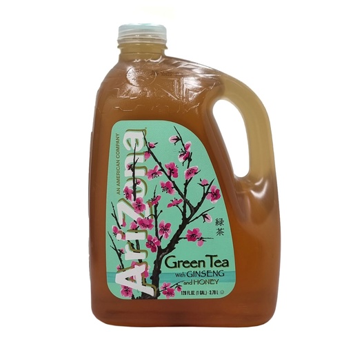 ARIZONA BEVERAGES GREEN TEA WITH GINSENG & HONEY 3.78L