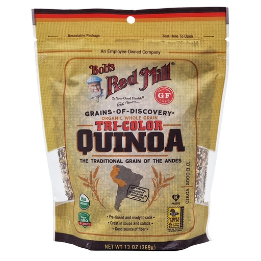 BOB'S RED MILL ORGANIC TRI-COLOR QUINOA 369G