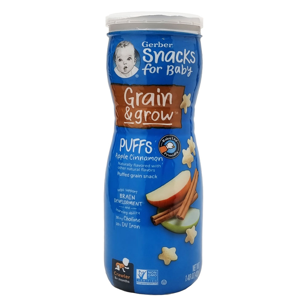 GERBER GRADUATE PUFFS APPLE CINNAMON 42G WHIM