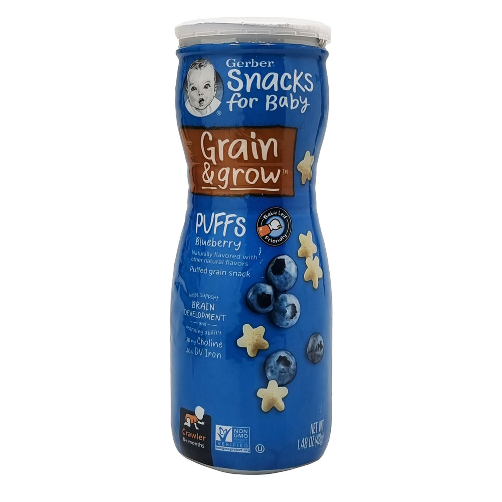 GERBER GRADUATE PUFFS BLUEBERRY 42G WHIM