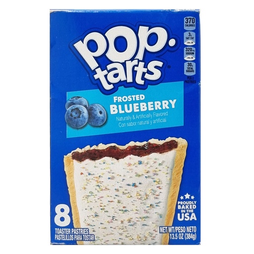 KELLOGGS POP TARTS FROSTED BLUEBERRY 384G