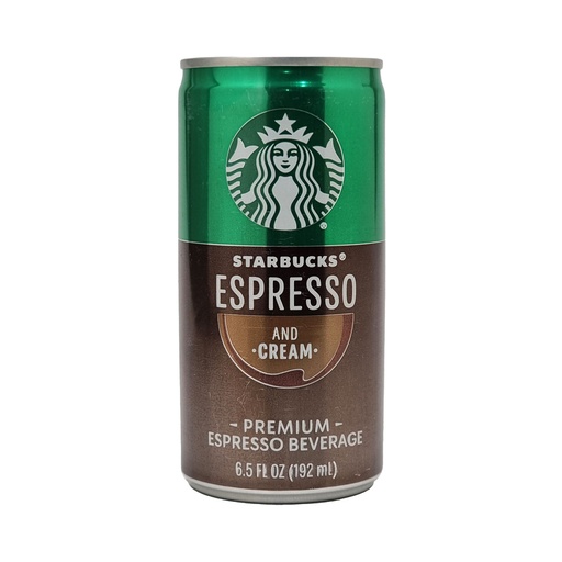 STARBUCKS DOUBLESHOT ESPRESSO & CREAM 192ML