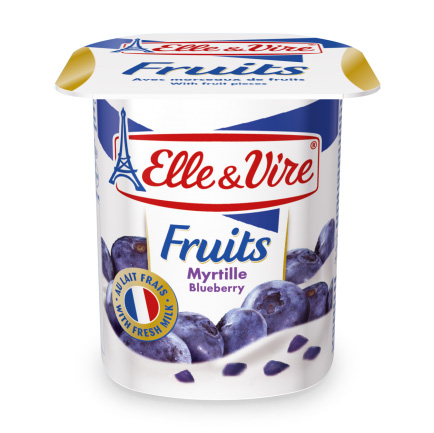 ELLE & VIRE BLUEBERRY YOGHURT 125G