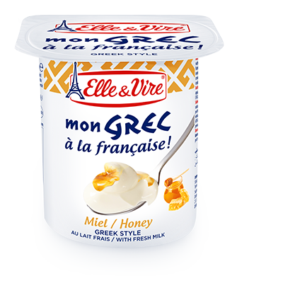 ELLE & VIRE GREEK HONEY YOGHURT 125G