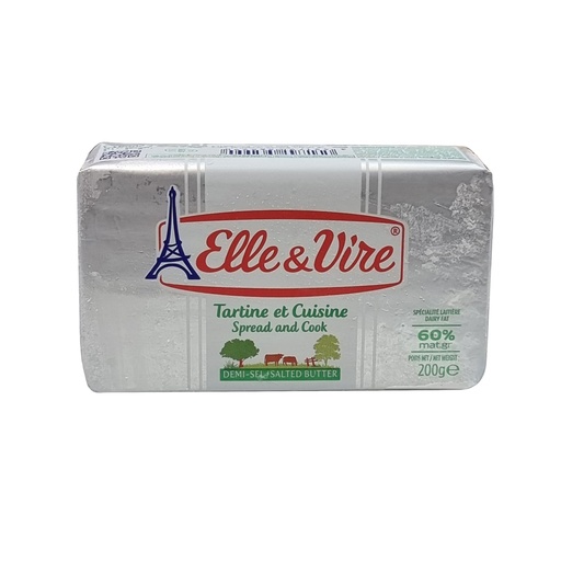 ELLE & VIRE BUTTER SALTED 200G