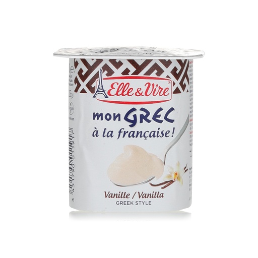 ELLE & VIRE GREEK VANILLA YOGHURT 125G