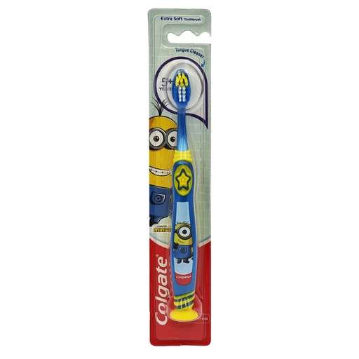 COLGATE KIDS TOOTHBRUSH MINIONS 5+ YEARS EXTRA SOFT