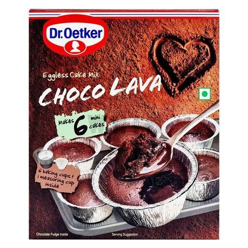 DR. OETKER EGGLESS CAKE MIX 6's CHOCO LAVA 320