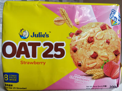 JULIE'S OATS25 STRAWBERRY 8'S PACK 200G 