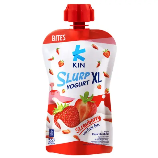 KIN YOGHURT SLURP XL STRAWBERRY 80G