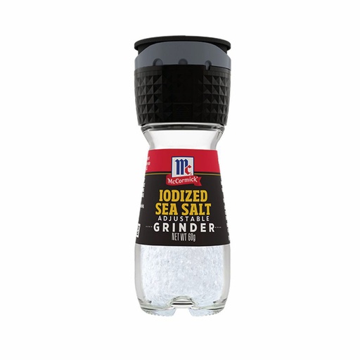 MCCORMICK IODIZED SEA SALT ADJUSTABLE GRINDER 60G