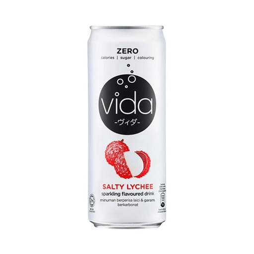 VIDA ZERO SALTY LYCHEE SPARKLING DRINK 325ML