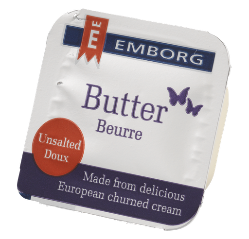 EMBORG UNSALTED PORTION BUTTER 8G