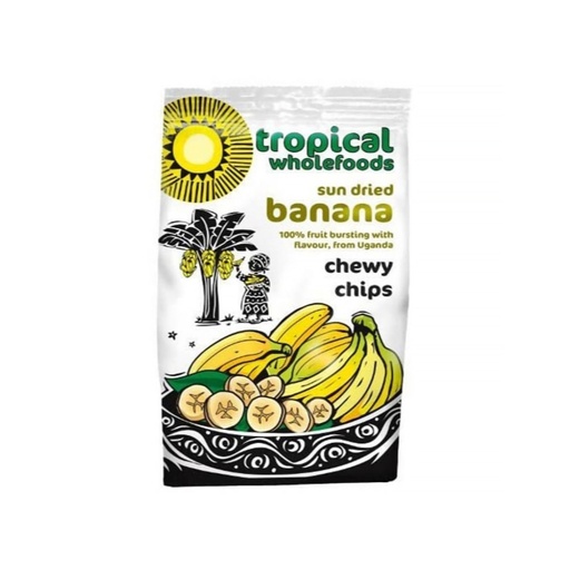 TROPICAL WHOLEFOODS ORGANIC DRIED BANANA CHIPS 150G