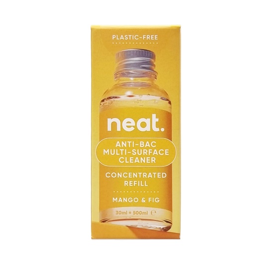 NEAT CONCENTRATED REFILL ANTIBACTERIAL MULTI SURFACE CLEANER MANGO & FIG 30ML