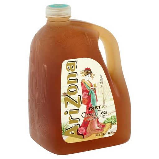 ARIZONA BEVERAGES DIET GREEN TEA WITH GINSENG 3.78L
