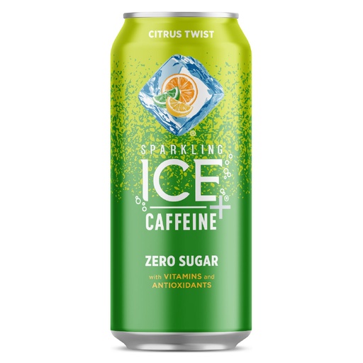 SPARKLING ICE + CAFFEINE CITRUS TWIST ZERO SUGAR 473ML