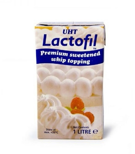 LACTOFIL WHIP TOPPING SWEETENED 1LTR