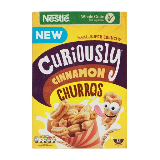 NESTLE CURIOUSLY CINNAMON CHURROS CEREAL 360G