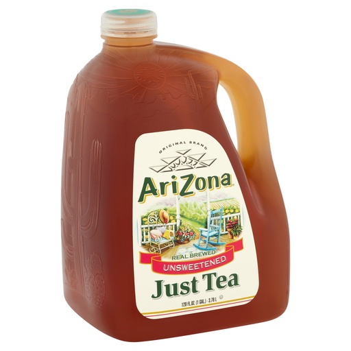 ARIZONA BEVERAGES UNSWEETENED JUST TEA 3.78L