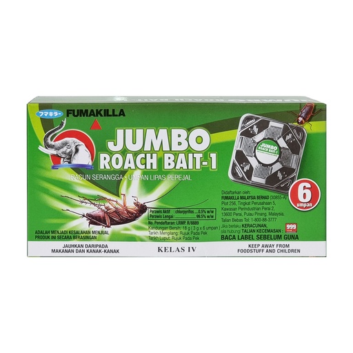 FUMAKILLA JUMBO ROACH BAIT 6'S