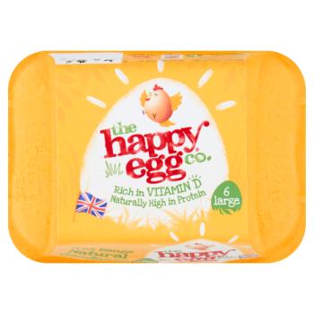 THE HAPPY EGG CO. 6 LARGE FREE RANGE EGGS