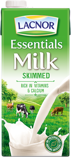 LACNOR ESSENTIALS SKIMMED MILK 1LTR