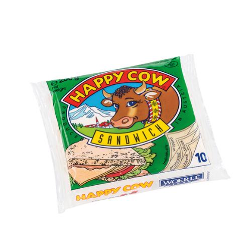 HAPPY COW SLICE CHEESE SANDWICH 200G