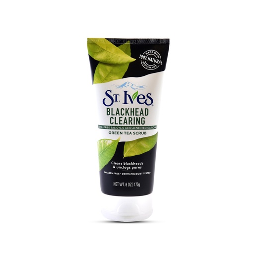 ST IVES BLACKHEAD CLEARING GREEN TEA SCRUB 6OZ