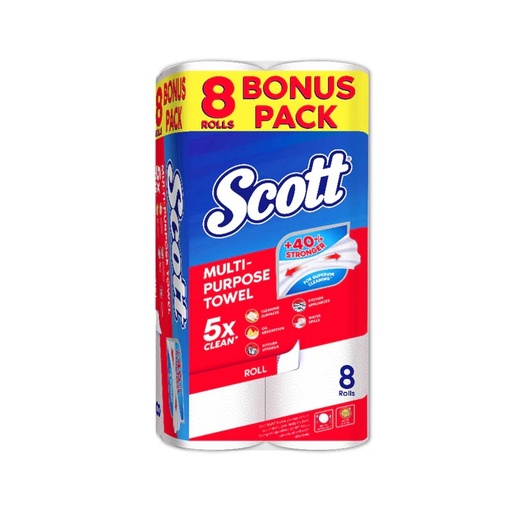 SCOTT 8 KITCHEN TOWEL VALUE PACK