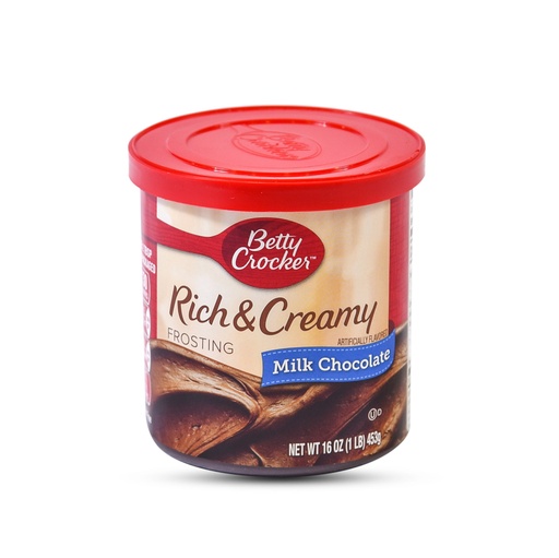 BETTY CROCKER FROSTING RICH & CREAMY 453G MILK CHOCOLATE