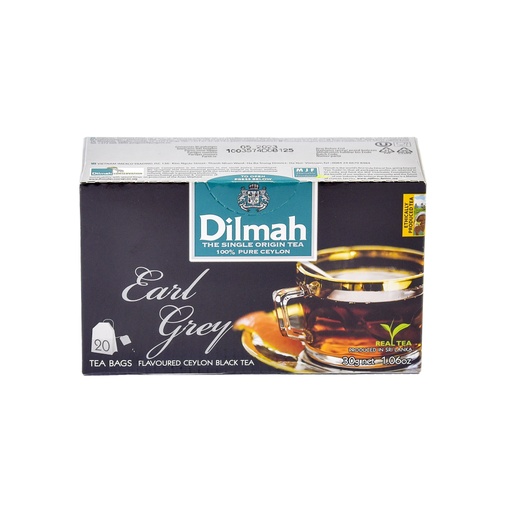 DILMAH FLAVOURED CEYLON TEA BAGS 20 X 1.5G EARL GREY