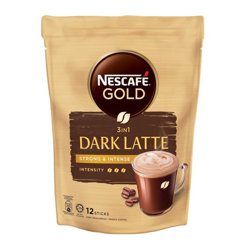 NESCAFE GOLD 3IN1 DARK LATTE 34G 12's