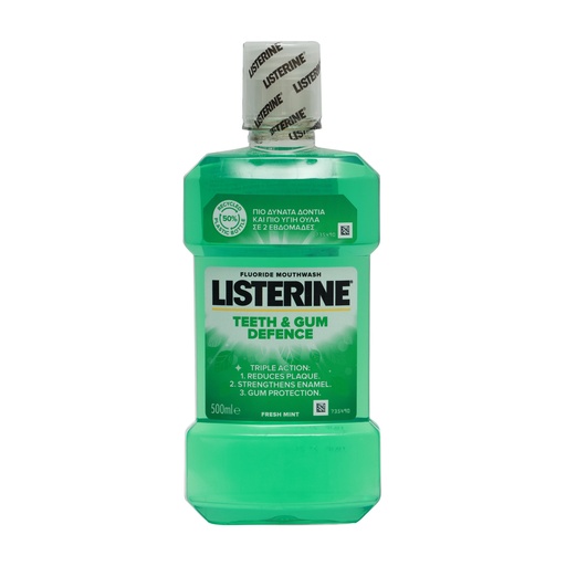 LISTERINE MOUTHWASH TEETH & GUM DEFENCE 500ML